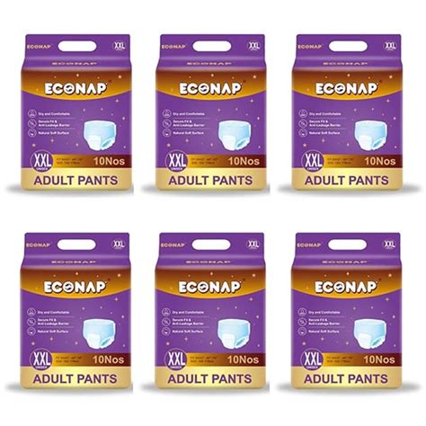Econap Economy Adult Diaper Pants l Old age diaper( Pant Style) Unisex ...