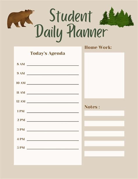 Image result for Student Daily Planner Notebook