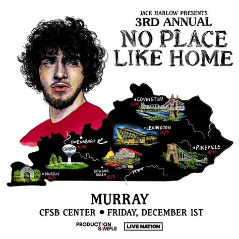 Jack Harlow: No Place Like Home Tour: CFSB Center — Murray, Kentucky ...