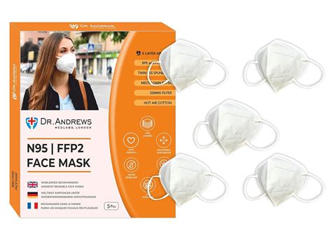 Dr. ANDREWS LONDON Non-Woven Fabric Reusable N95 Face Mask (Daisy White ...