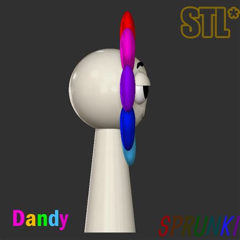 🗺️ Sprunki Incredibox Dandy World STL 3D Character Fanart・ STL File for ...