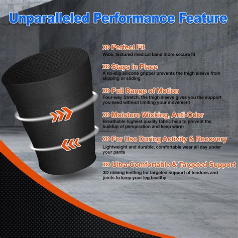 Mangas de compresión para muslos (par), unisex, manga de compresión de ...