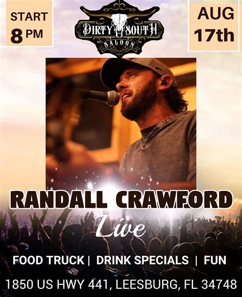 Randall Crawford at Dirty South Saloon, Leesburg on 16th August, 2024