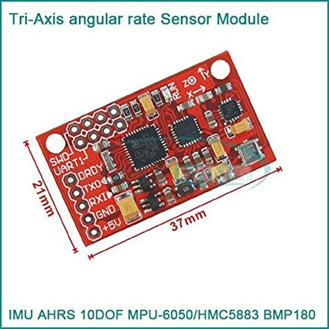 Buy IMU AHRS 10DOF MPU-6050/HMC5883 BMP180 Tri-Axis angular rate Sensor ...