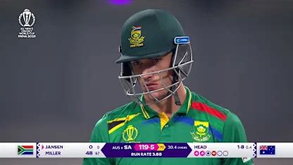 Marco Jansen - Wicket - South Africa vs Australia | ICC
