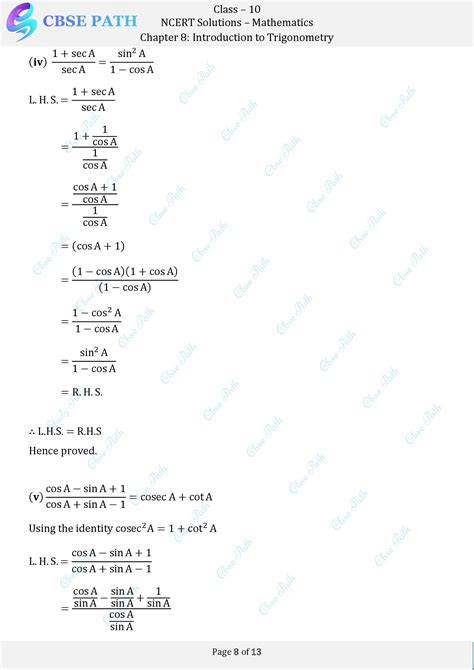 Image result for Math Class 10 Chapter 8.3