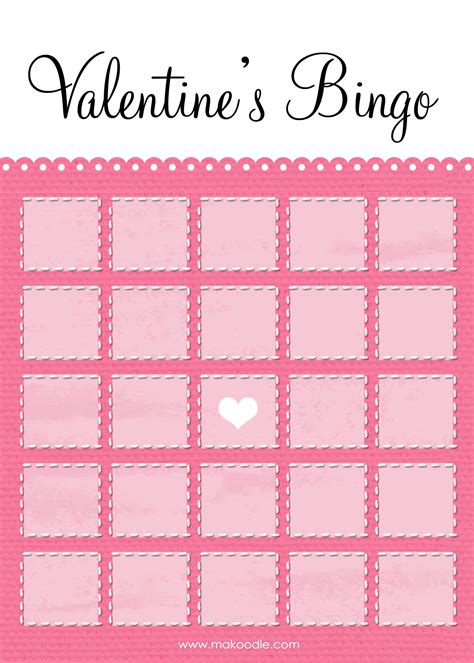 Valentines Day Bingo Cards Printable