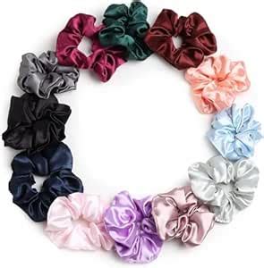 Modern Collection's Hair Scrunchies, Multicolor Combo Pack of 12 ...