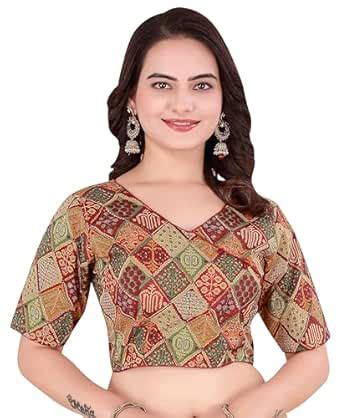 Buy FASHION MAX Regular Fit V-Neck, Wrap Alike Pure Cotton Handblock ...