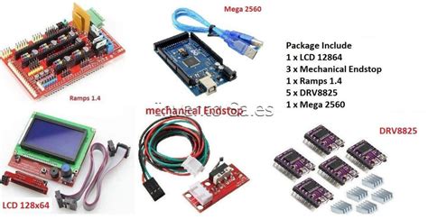 3D Printer Kit Ramps 14 Plus 12864 LCD Plus Arduino Mega 2560 Plus Drv