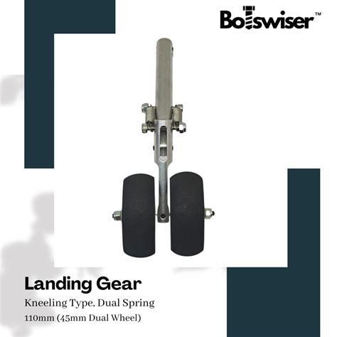 110mm Kneeling Type Spring Landing Gear For RC Airplane Gear with Dual ...