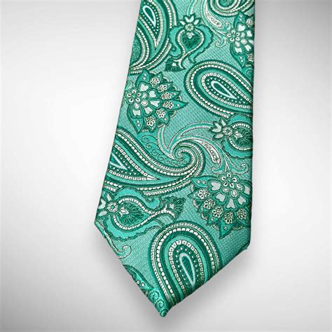 Mint Green Paisley Tie – Tie Benon