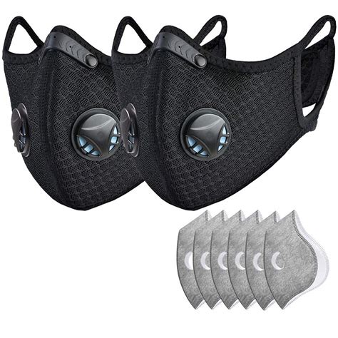 2 Pack Dust_Masks Reusable Respirators Unisex Mouth_Mask Adjustable for ...