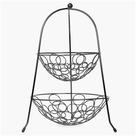 Buy Gravel Solid Fruit Bowl & Basket - Steel - Fruit Basket - 31.5 cm x ...