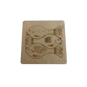 The Puzzl Co - Fish Shaped Wooden 3D Puzzle for Kids 2 Years and Above ...