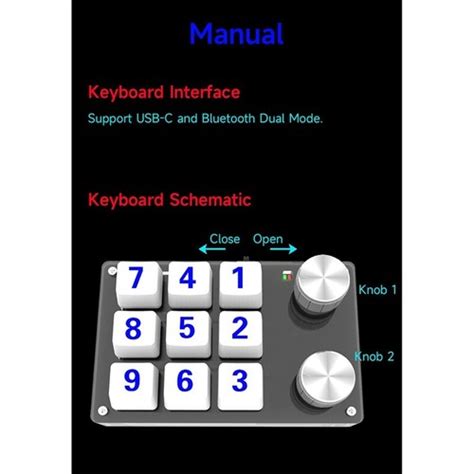 Buy 9 Buttons Custom Keyboard Volume Knob Programming Macro Gaming ...