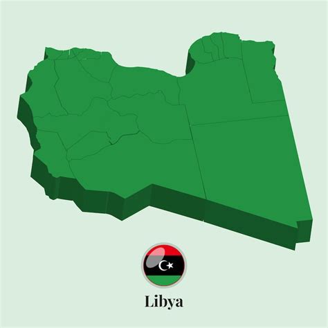 3d map of libya vector illustration stock photos designs | Premium Vector