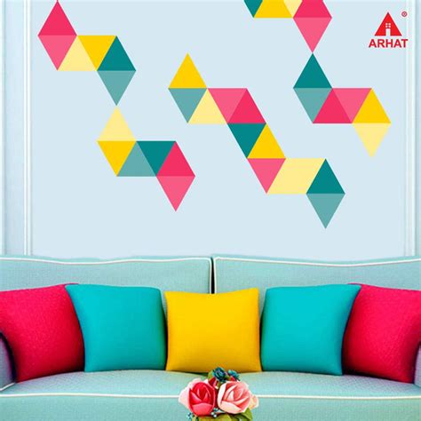 Arhat Stencils Glossy PVC ASR-E173 Abstract Wall Stencils : Amazon.in ...