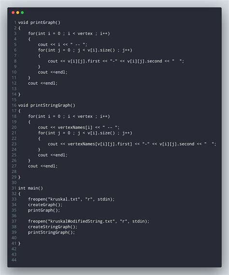 Representation of Graph Using Array C Program 的图像结果