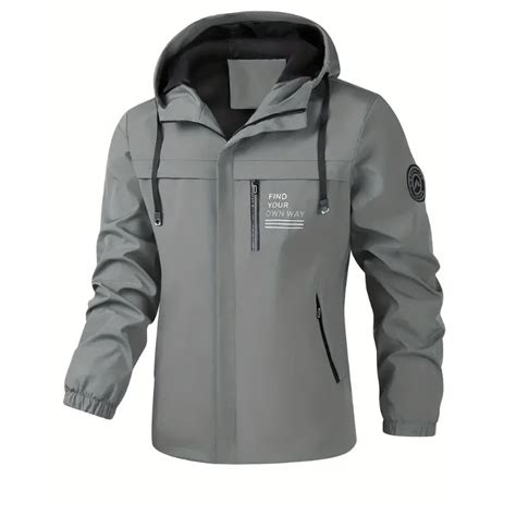 Signature Tunica Men's Lightweight Windbreaker Hooded Zip-Up Jacket fo ...