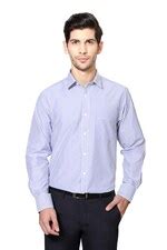 Buy Men Blue Full Sleeves Formal Shirt Online - 92730 | Peter England