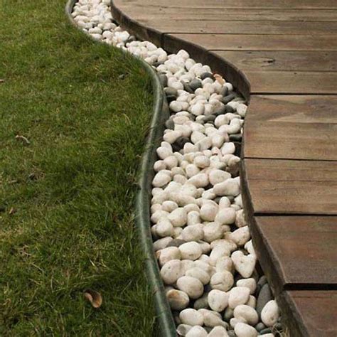 Buy DIY Garden Border with White Marble Pebbles online from Nurserylive ...