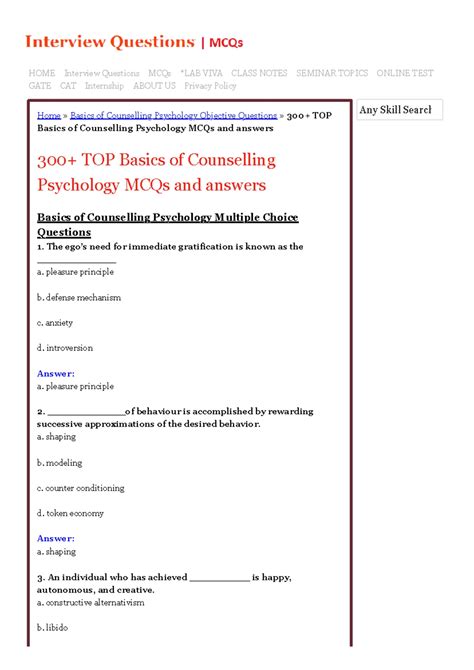 B.A. Prog. Psychology syllabus - Choice Based Credit System (CBCS ...