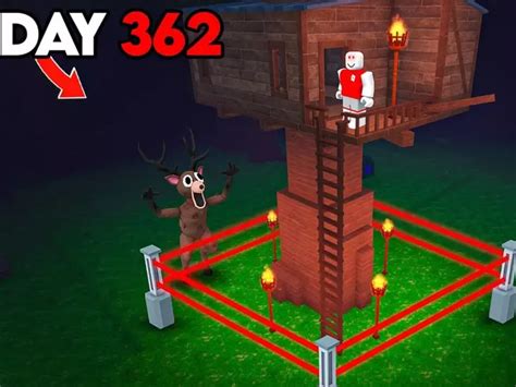 Watch: Gamer built the SAFEST TREE HOUSE Base in 99 Nights in the Forest