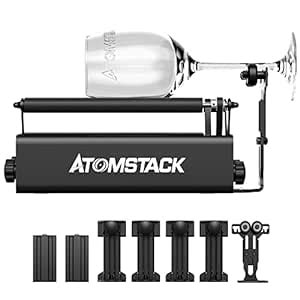 ATOMSTACK R3 Pro Engraver Rotary Roller, Engraver Y-axis Rotary Roller ...