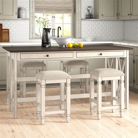 Farmhouse kitchen on sale table counter height