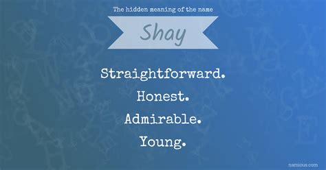 The hidden meaning of the name Shay | Namious
