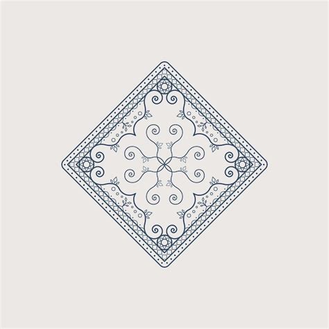 Ornement arabe linéaire Emblème vectoriel pour les logos et le design ...