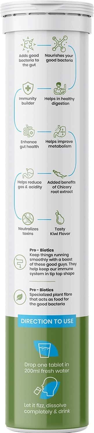 Buy SUPRFIT EFFERVESCENT TABLETS- PRE + PROBIOTIC 20 TABLETS TUBE ...