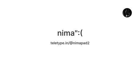 nima":( — Teletype