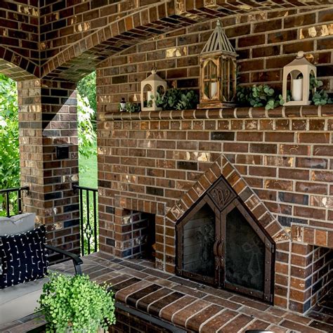 Exterior Brick Fireplaces DIY PAINTED BRICK EXTERIOR FIREPLACE