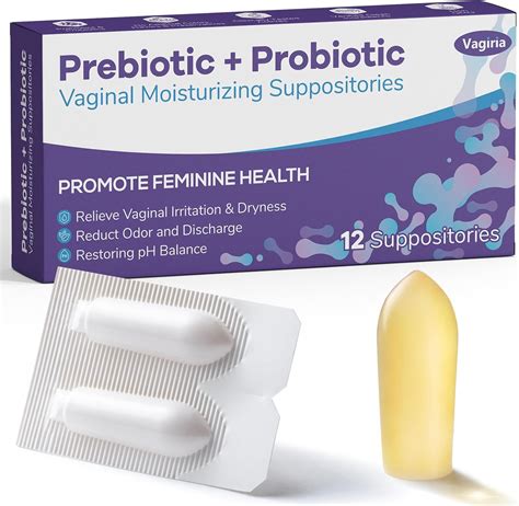 Amazon.com: Vaginal Probiotic Suppositories, Prebiotic Infused with Hyaluronic Acid, Tea Tree ...