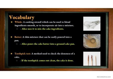 Image result for ESL Cooking Examples