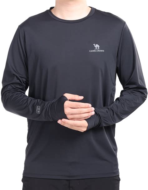 CAMEL CROWN Men's Rash Guards Sun UV Protection Clothing UPF 50 ...