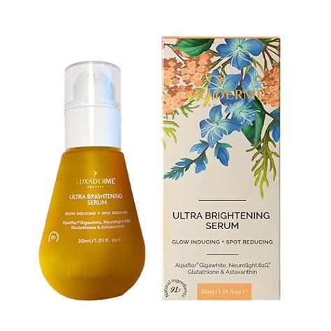LuxaDerme Korean Ultra Brightening Face Serum, Brightens Skin and ...