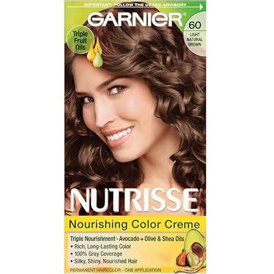 Buy Garnier Nutrisse Nourishing Color Creme Light Natural Brown [60] 1 ...