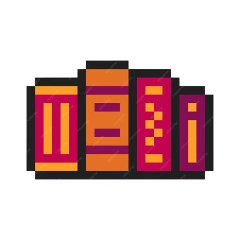 Premium Vector | Books pixel art for your needs