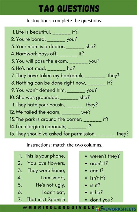 Image result for ESL Question Tags Grammar Lesson Plan