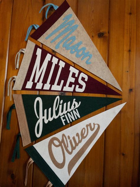 Custom Pennant Flag Large Nursery Name Sign Personalized Baby Shower ...