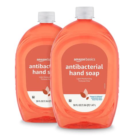 2-Pack 50-Oz Amazon Basics Antibacterial Liquid Hand Soap Refills (Citrus)