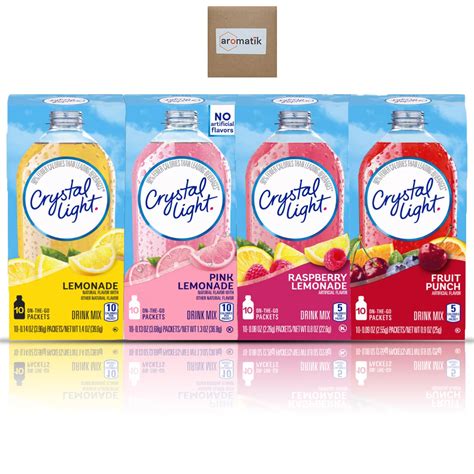 Amazon.com : Crystal Light On-The-Go Drink Mix Variety Pack - 10 ...