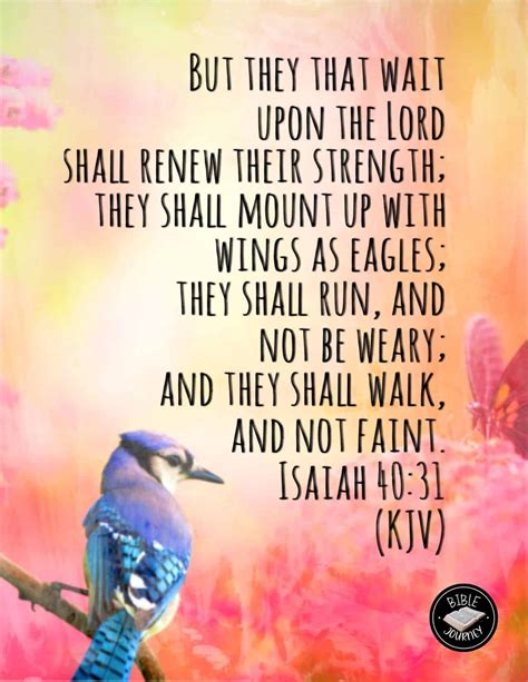 Isaiah 40:31 KJV - Bible Verse Image About Hope