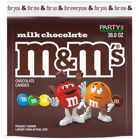 M&M's Milk Chocolate Candy, Party Size - 38 oz Bag - Walmart.com