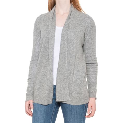 Tahari 100% Cashmere Open Front Cardigan Sweater (For Women) - Save 41%