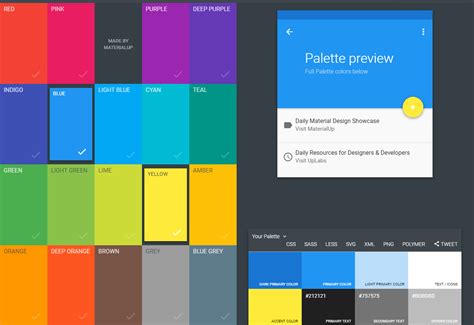 Image result for Color Palette HTML Code