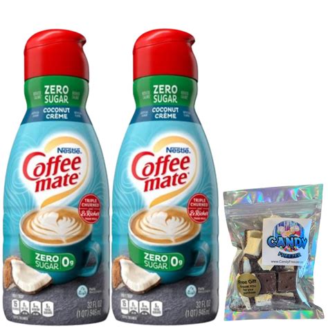 2 Pack CoffeeMate Zero Sugar Coconut Cream Liquid Coffee Creamer FREE 1 ...